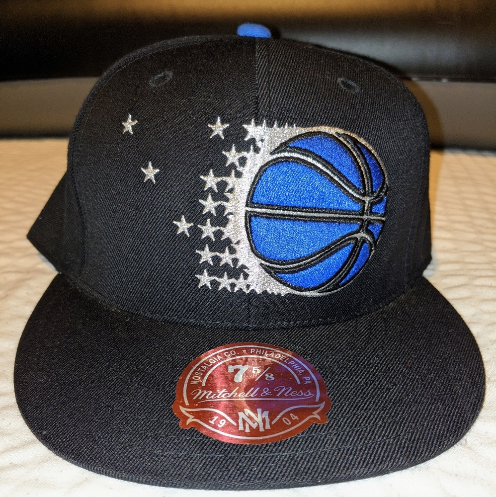 Men's NBA Orlando Magic Mitchell & Mess throwback fitted hat